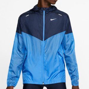 Nike Windrunner Men's Hooded Running Jacket (Pacific Blue/Navy) - Size L